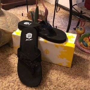 Yellow Box Flip-flops; never worn; original box